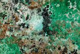 Polished Slab Of Malachite, Chrysocolla & Quartz - Australia #351981-7